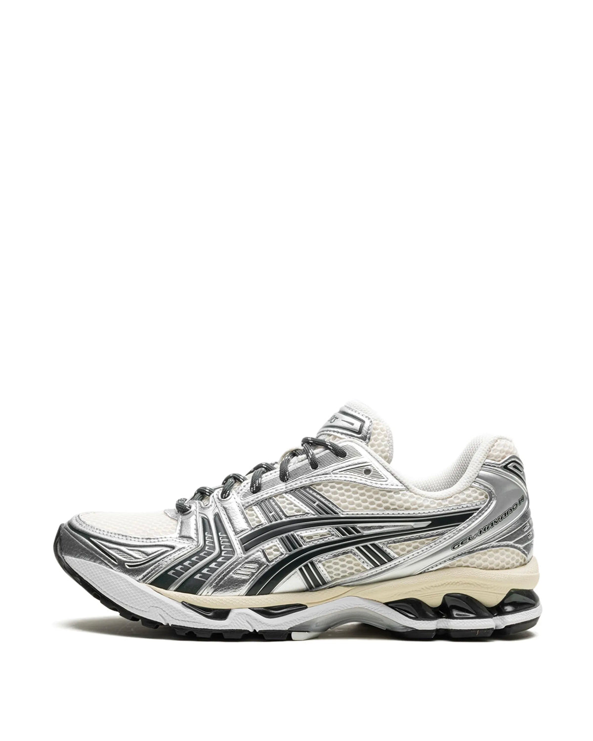 ASICS GEL-Kayano 14 unisex trainers in Cream Silver Black