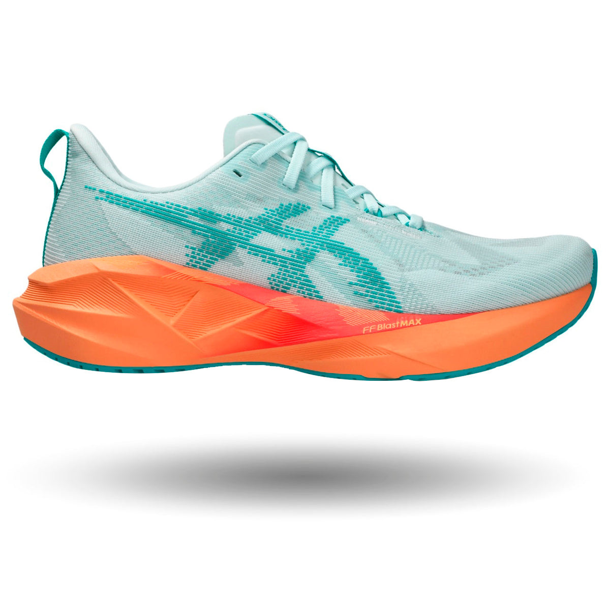 ASICS Novablast 5 women’s running shoes in Aqua Orange