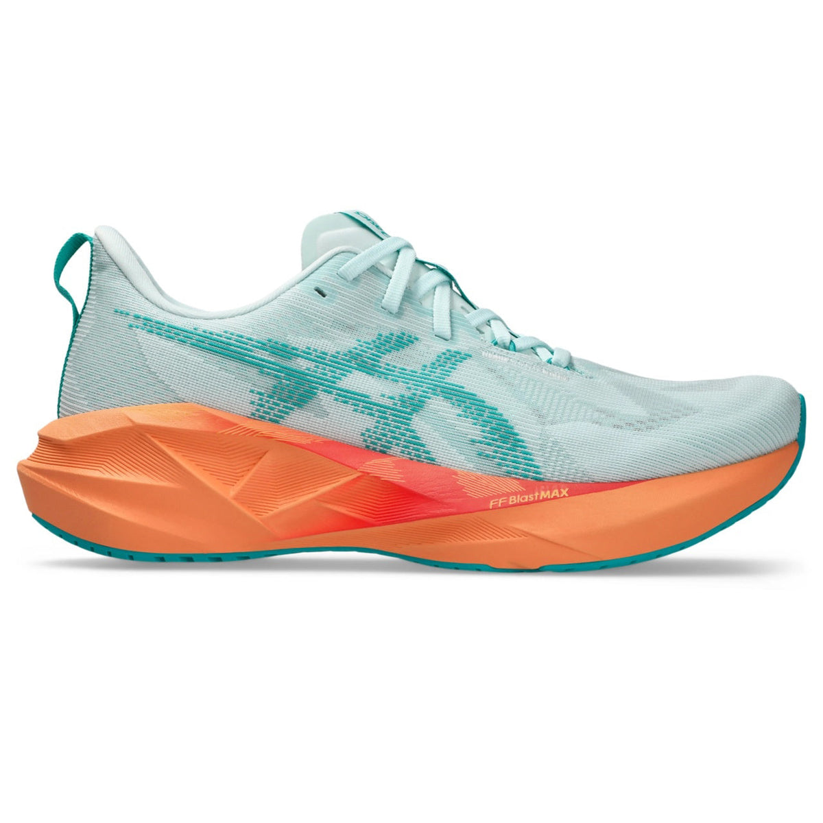 ASICS Novablast 5 women’s running shoes in Aqua Orange