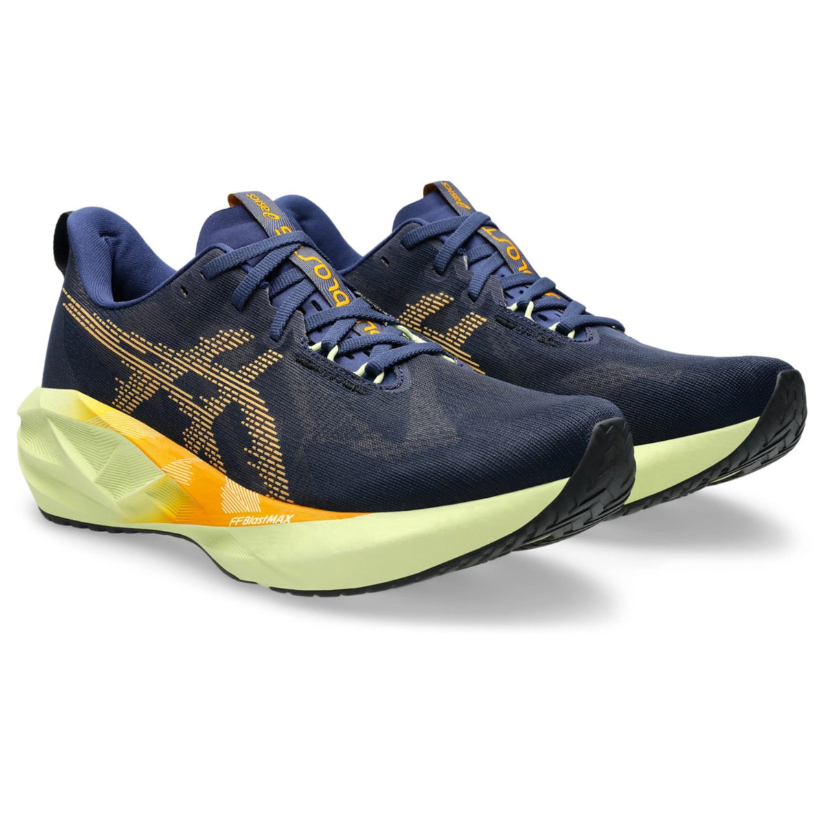 ASICS Novablast 5 women’s running shoes in Midnight Lime