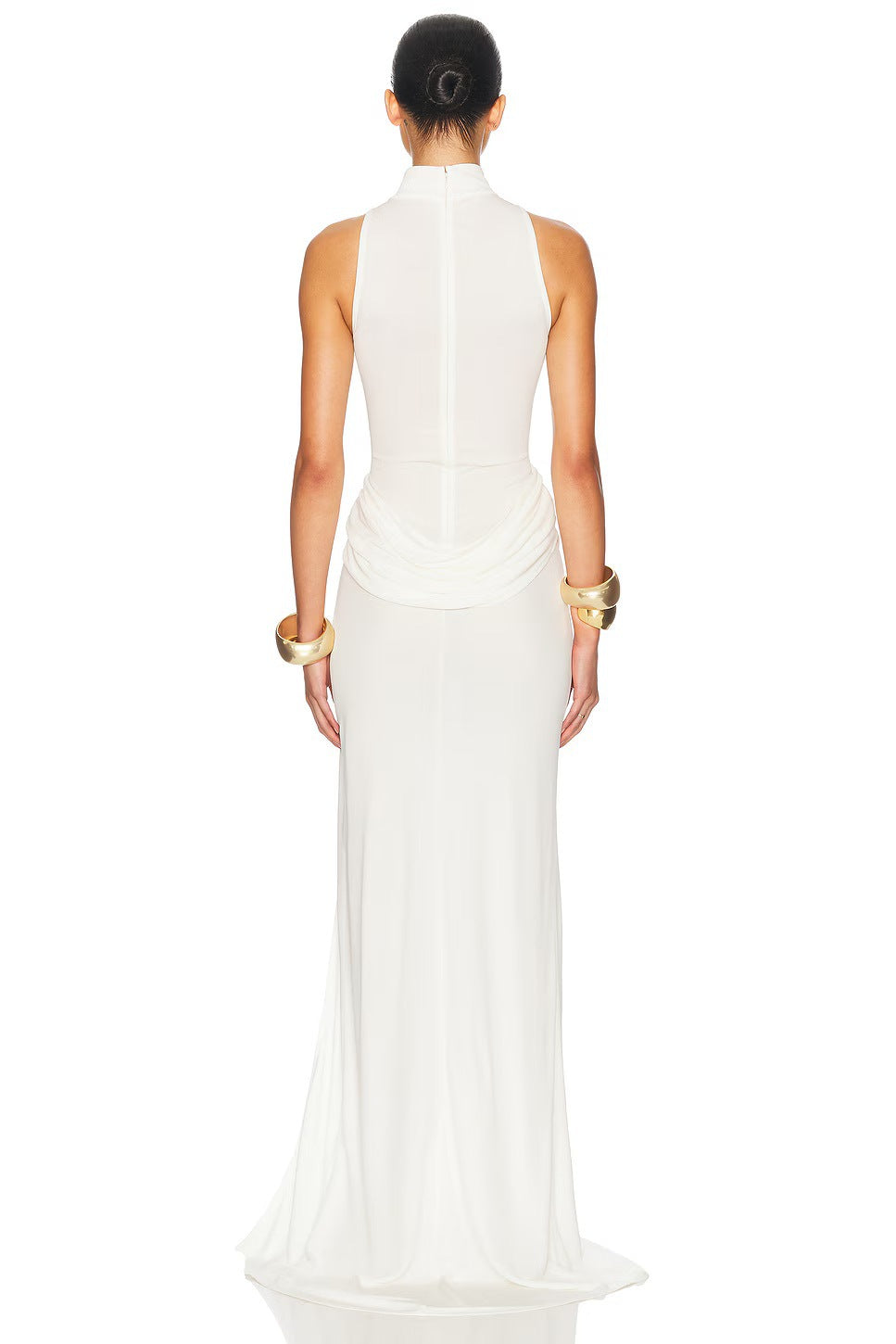 Women's Backless Halter Maxi Dress for Evening Party & Vacation