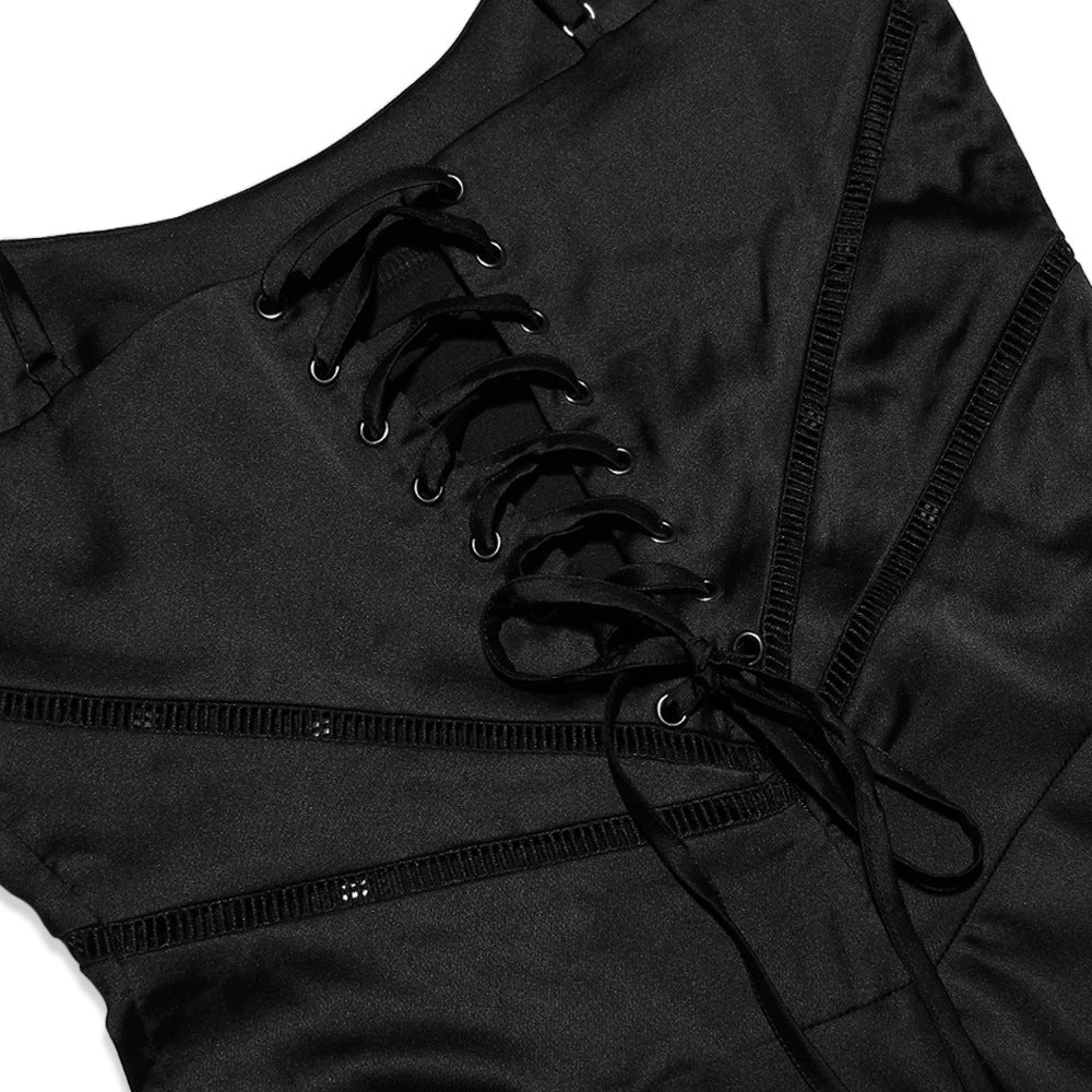 Women's Satin Slip Backless Maxi Dress for Special Occasions