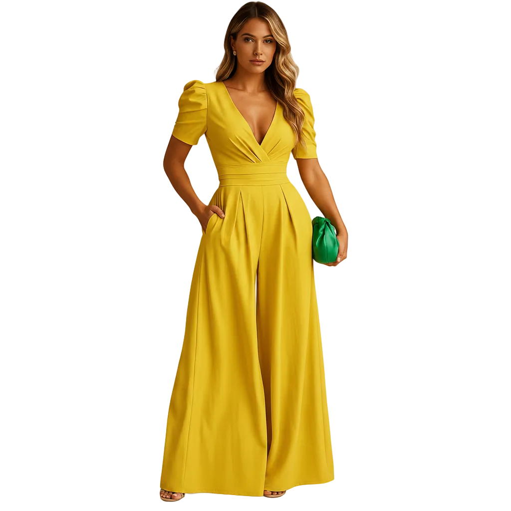 Side profile of Delilah women jumpsuit