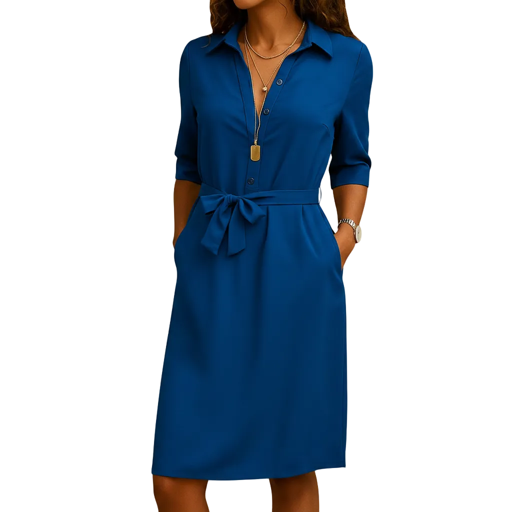 Back view of Grace midi dress