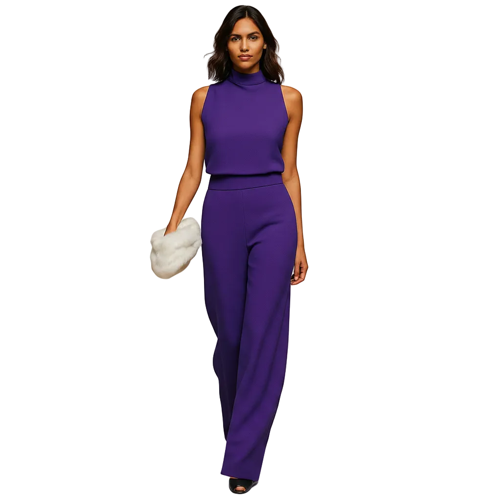 Decorative bow detail on Penelope jumpsuit