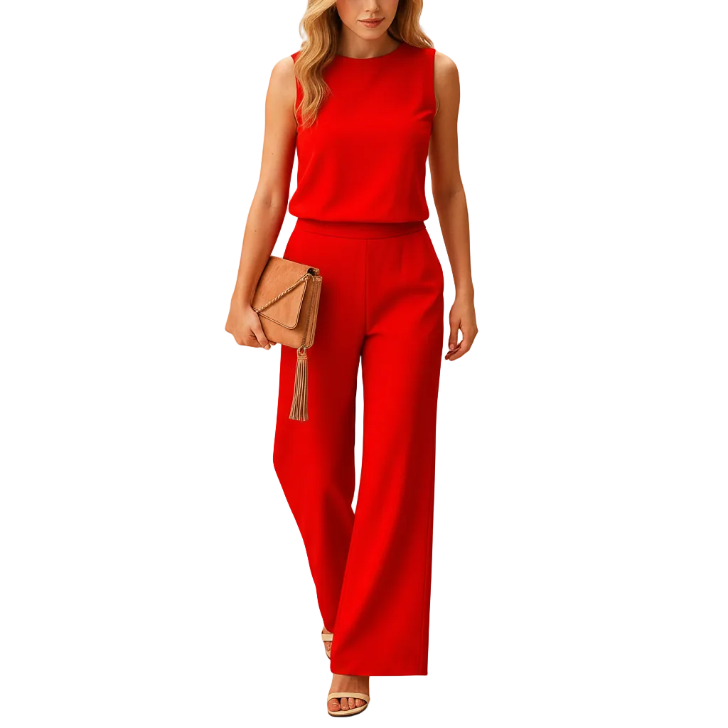 Back view of Sienna elegant jumpsuit