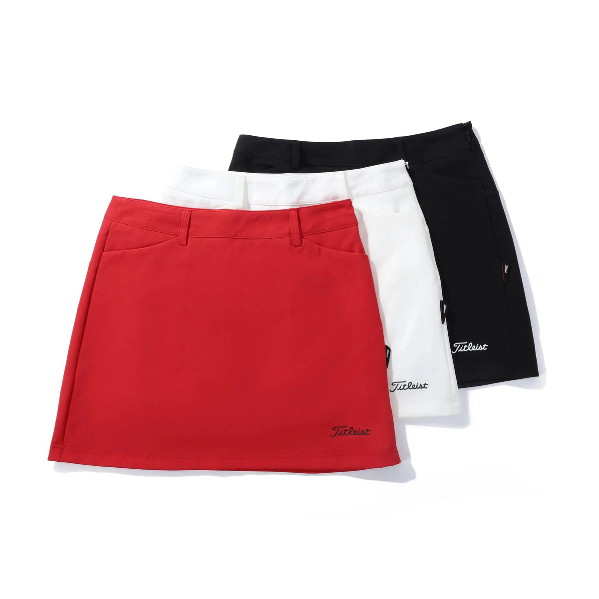 Titleist Tour-Fit high-waisted women's golf skirt with inner compression shorts